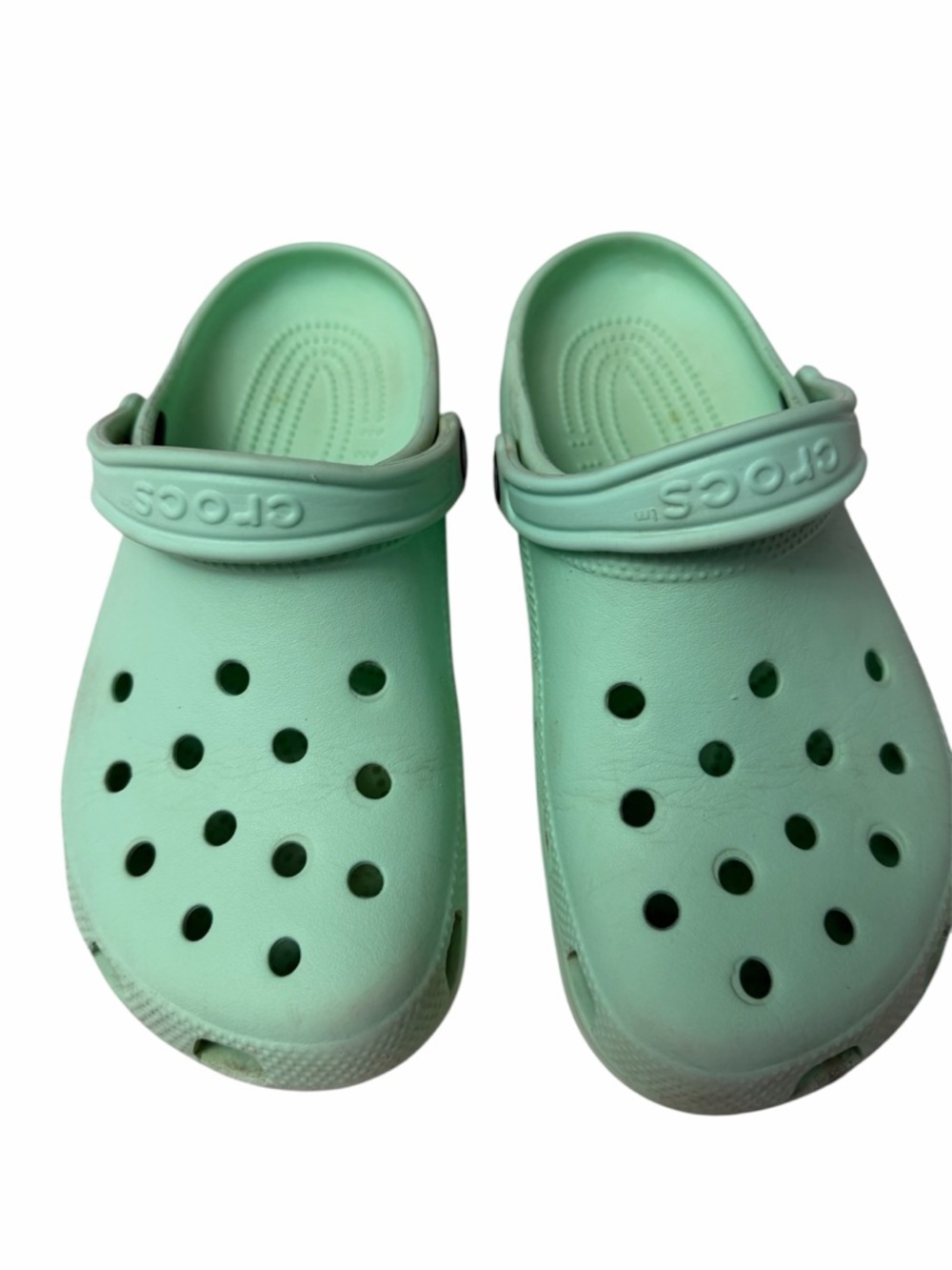 Crocs Classic Clogs Mint Green Women’s 8 Lightweight Comfort Slip On Shoes